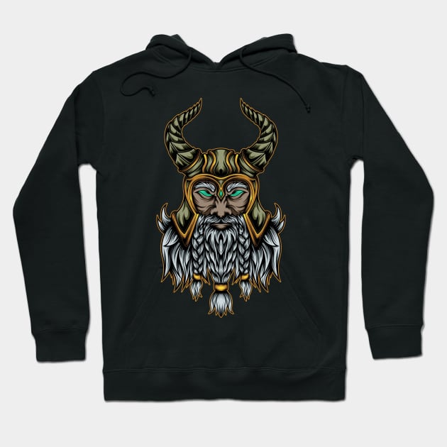 Unique horn viking Hoodie by JagatKreasi